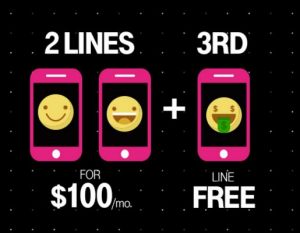 t mobile 4 lines 160